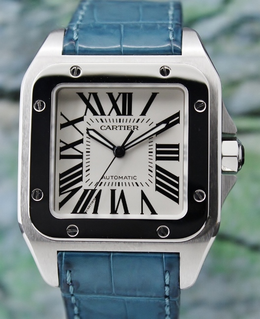 (image for) LIKE NEW CARTIER SANTOS 100 XL STAINLESS STEEL AUTOMATIC / 2656